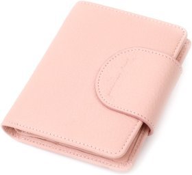 Жіночий гаманець середнього розміру з натуральної шкіри в пудровому кольорі Tony Bellucci (2422019)