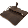 Коричневый универсальный клатч из винтажной кожи Vintage (20043) - 6