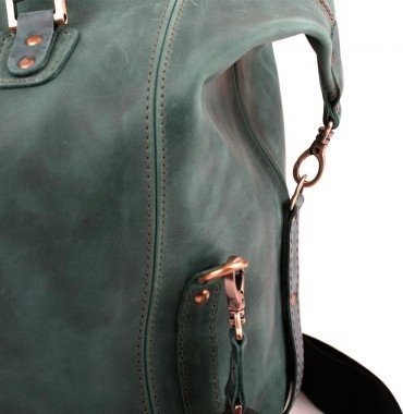Сумка дорожная из винтажной кожи Crazy Horse - Travel Leather Bag (11013)