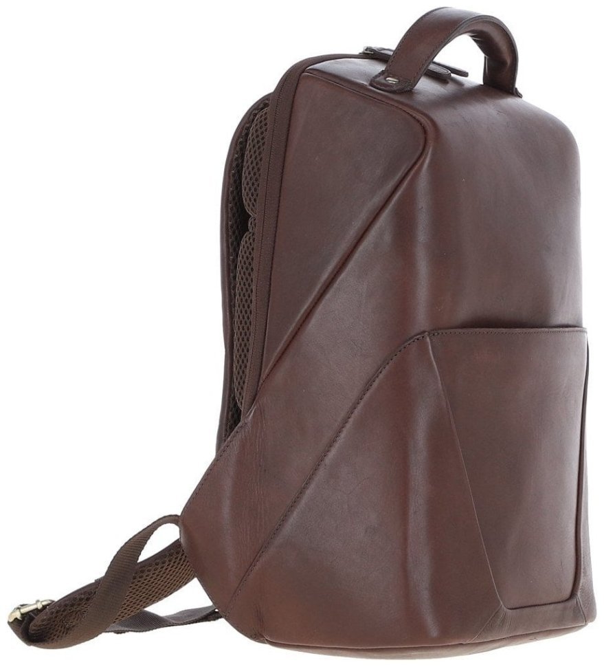 Городской мужской рюкзак из натуральной кожи Ashwood K47 коричневого цвета 94336 modnotak фото №4