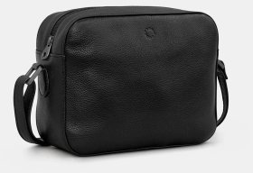 Кожаная женская сумка кросс-боди черного цвета Yoshi Belmont (Великобритания) 94436