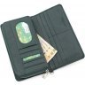 Темно-зеленый кошелек из фактурной кожи с серебристой фурнитурой Marco Coverna (18894) - 5