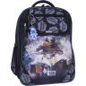 Черный школьный рюкзак для школы из текстиля с мотоциклистом Bagland (55536) - 1