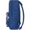 Синий текстильный рюкзак с фламинго Bagland (55736) - 2