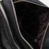 Мужская добротная сумка черного цвета на два автономных отсека Keizer (19370) - 5
