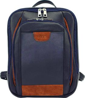Стильный мужской рюкзак синего цвета из натуральной кожи VATTO (12077)