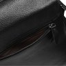 Оригинальная мужская сумка на плечо из натуральной черной кожи с навесным клапаном Borsa Leather (21326) - 8