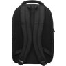 Зручний чоловічий рюкзак із чорного поліестеру під ноутбук Aoking (21450) - 3