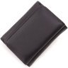 Чорний жіночий гаманець маленького розміру із натуральної шкіри з монетницею ST Leather 1767236 - 4