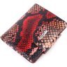 Різнобарвний жіночий гаманець з лакованої шкіри з тисненням під змію KARYA (2421338) - 1