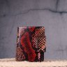 Разноцветный женский кошелек из лакированной кожи с тиснением под змею KARYA (2421338) - 7