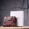 Різнобарвний жіночий гаманець з лакованої шкіри з тисненням під змію KARYA (2421338) - 9