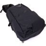 Чорна чоловіча сумка-слінг з нейлону Vintage (20632) - 4