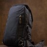 Чорна чоловіча сумка-слінг з нейлону Vintage (20632) - 8