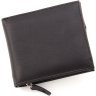 Мужское портмоне из натуральной черной кожи с монетницей ST Leather 1767436 - 4