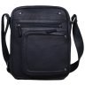 Якісна чоловіча сумка-планшет із натуральної шкіри флотар у чорному кольорі Tavinchi 77536 - 4