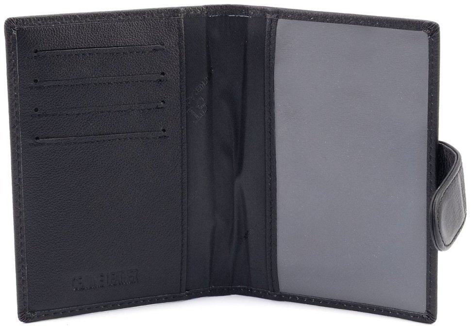 Кожаная обложка для паспорта и карточек ST Leather 97736 черная фото №2 Кожаная обложка для паспорта и карточек ST Leather 97736 черная modnotak фото №2