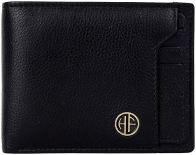 Шкіряний чоловічий гаманець з монетницею та знімним блоком для карток Hammonds Flycatcher HF577 чорний 108036