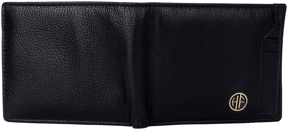Кожаный мужской кошелек с монетницей и съемным блоком для карт Hammonds Flycatcher HF577 черный 108036 modnotak фото №5