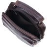 Коричневая мужская сумка-барсетка среднего размера из натуральной кожи Vintage 2421304 - 4