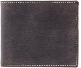 Чоловіче портмоне з вінтажної шкіри коричневого кольору з акцентним рядком Visconti Shield 68836