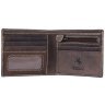 Мужское портмоне из винтажной кожи коричневого цвета с акцентной строчкой Visconti Shield 68836 - 6