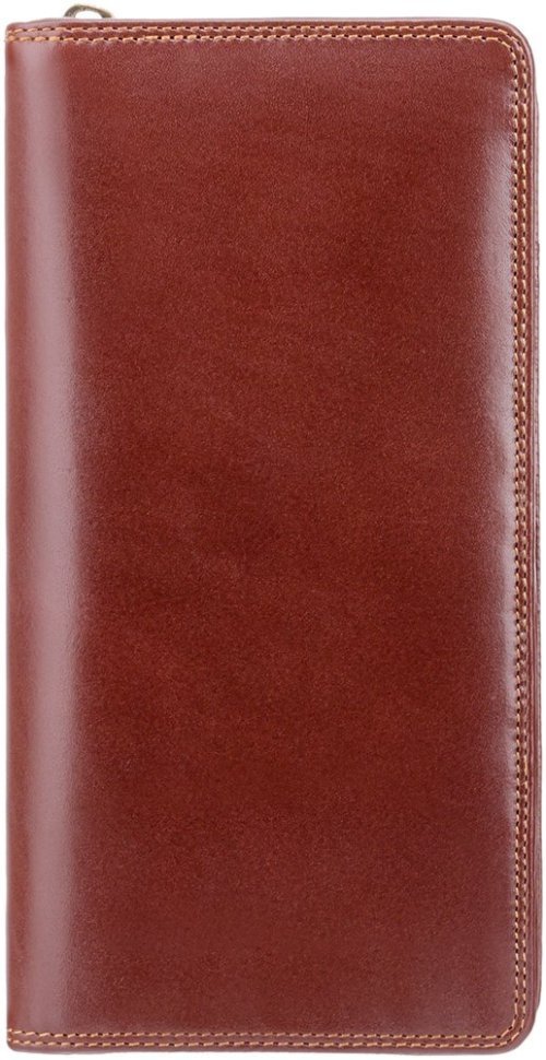 Дорожній гаманець з натуральної шкіри коричневого кольору на зап'ястя Visconti Wing 68936
