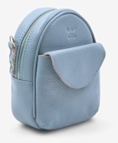 Блакитна жіноча міні-сумка з фактурної шкіри на ланцюжку BlankNote Kroha 79036