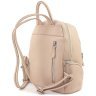 Женский кожаный вместительный рюкзак пудрового цвета KARYA 69736 - 3