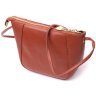 Жіноча плечова сумка з натуральної шкіри коричневого кольору Vintage 2422300 - 1
