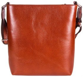 Мужская сумка планшет из натуральной кожи Desisan 81837 Рыжая