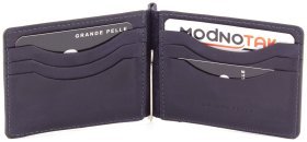 Универсальный зажим для купюр из винтажной кожи Grande Pelle (13163)