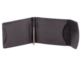 Кожаный зажим для денег черного цвета ST Leather (16843) - 2