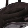 Темно-коричневая сумка под ноутбук из натуральной кожи под рептилию Keizer (15650) - 8