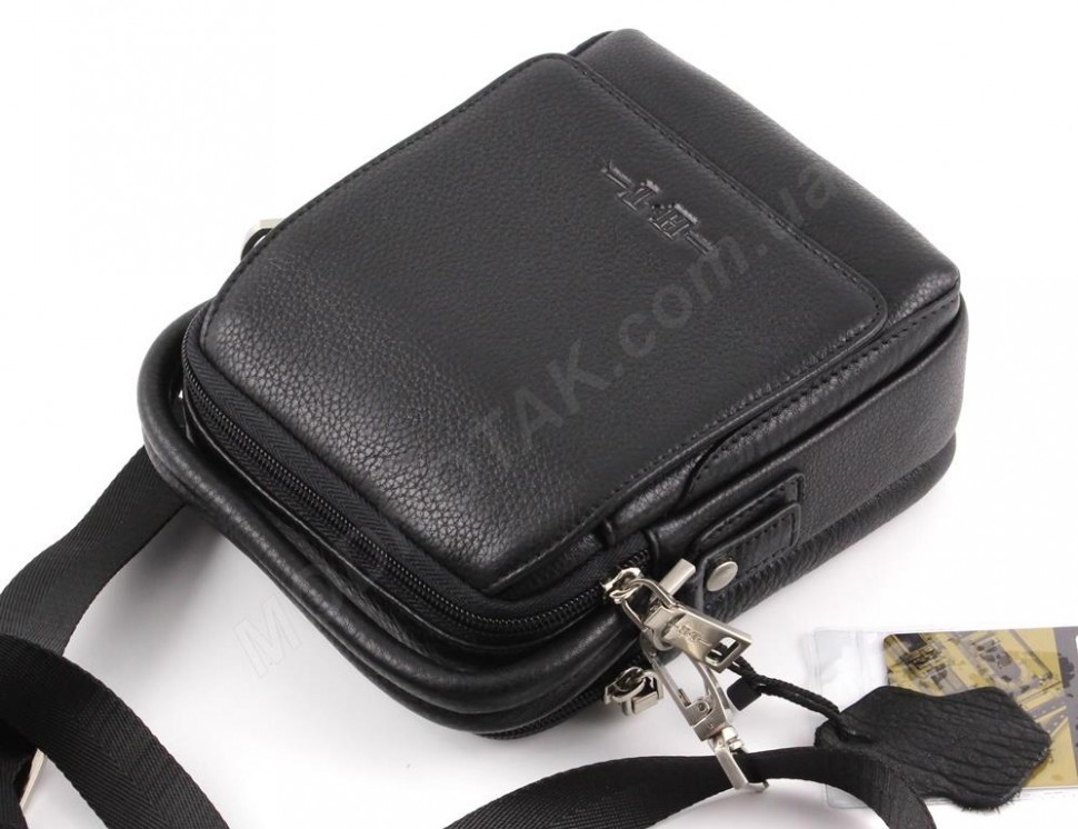 Маленькая мужская кожаная сумочка с ручкой H.T Leather (10245)