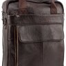 Велика чоловіча сумка з коричневої шкіри Leather Collection (10075) - 2