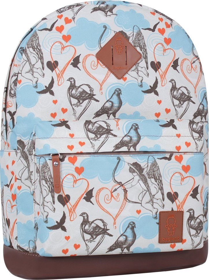 Міський жіночий рюкзак з текстилю з оригінальним малюнком Bagland (52737)