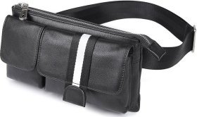 Стильна шкіряна сумка бананка з ремінцем на руку VINTAGE STYLE (14953)