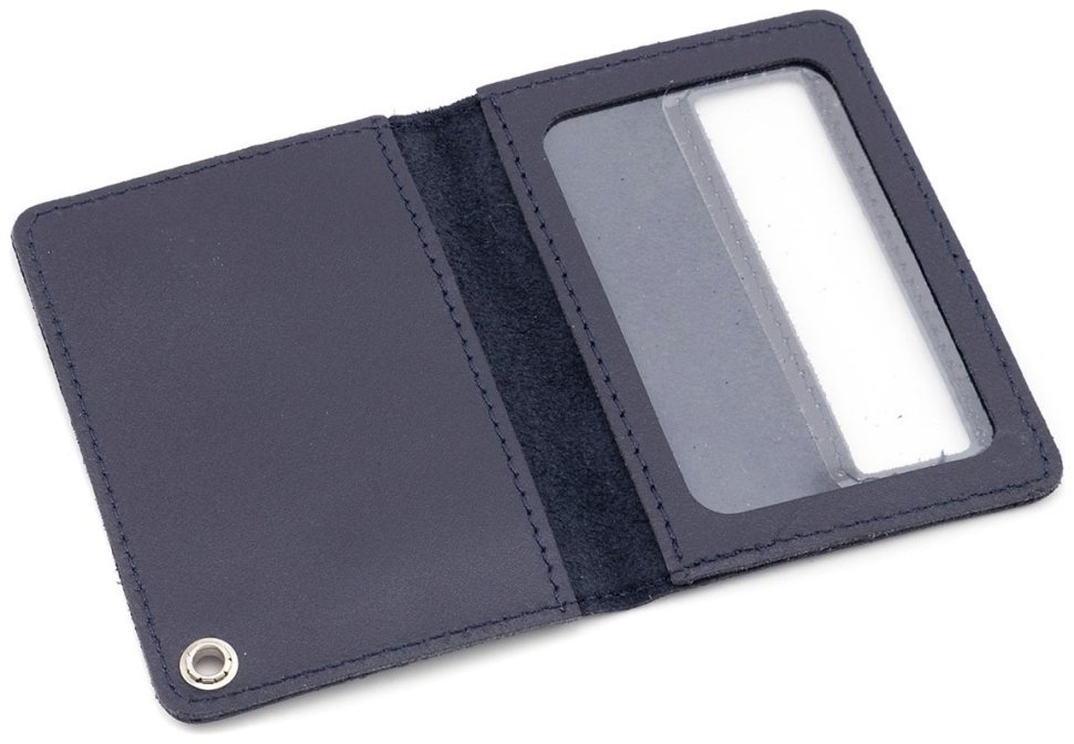 Обложка кожаная для служебного удостоверения Leather Collection 103337 темно-синяя фото №2 Обложка кожаная для служебного удостоверения Leather Collection 103337 темно-синяя modnotak фото №2