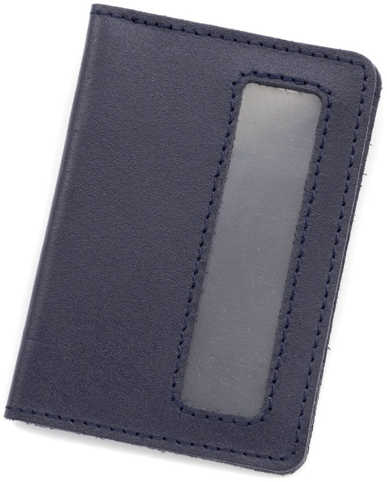 Обложка кожаная для служебного удостоверения Leather Collection 103337 темно-синяя фото №3 Обложка кожаная для служебного удостоверения Leather Collection 103337 темно-синяя modnotak фото №3