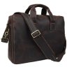 Стильная мужская сумка для документов из лошадиной кожи коричневого цвета Tiding Bag (15738) - 1