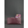 Жіночий гаманець бордового кольору з гладкої шкіри з двома автономними відділами BlankNote (12551) - 5