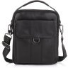 Мужская наплечная сумка-барсетка черного цвета из натуральной кожи Tiding Bag (15912) фото №3 Мужская наплечная сумка-барсетка черного цвета из натуральной кожи Tiding Bag (15912) modnotak фото - 3