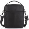 Мужская наплечная сумка-барсетка черного цвета из натуральной кожи Tiding Bag (15912) фото №4 Мужская наплечная сумка-барсетка черного цвета из натуральной кожи Tiding Bag (15912) modnotak фото - 4