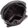 Мужская наплечная сумка-барсетка черного цвета из натуральной кожи Tiding Bag (15912) - 5