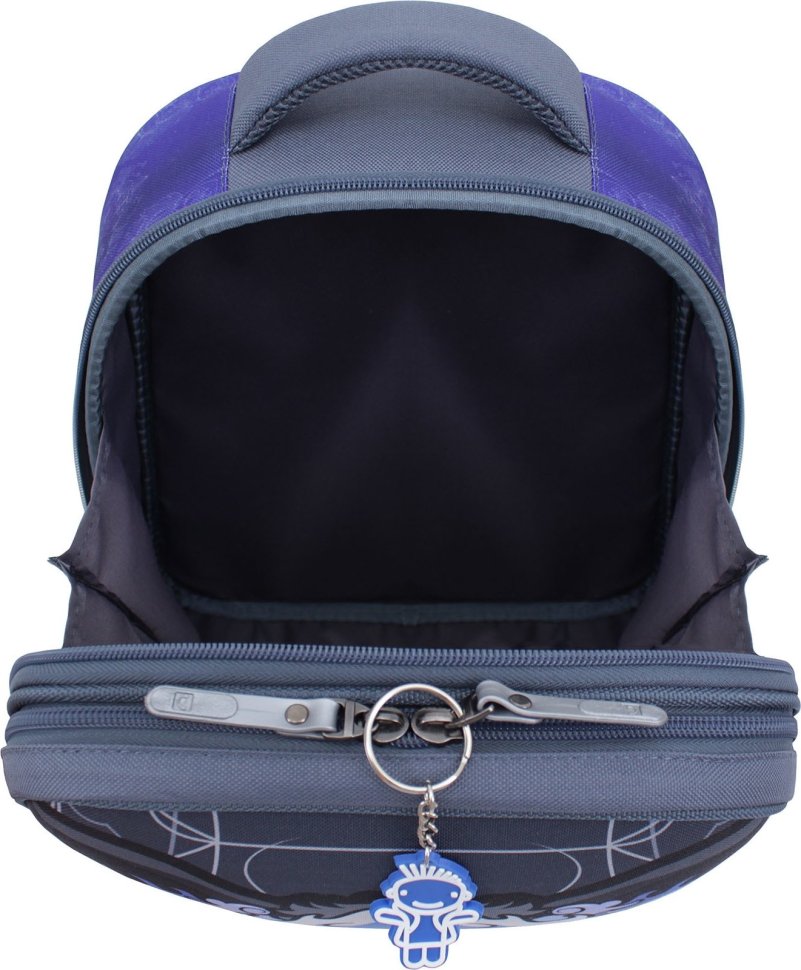 Текстильный школьный рюкзак серого цвета на два отделения Bagland (53837)