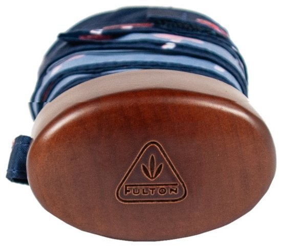 Женский зонт Fulton L501-041130 Tiny-2 Mushrooms (Синий с принтом Грибы, складной, механика) 94337 modnotak фото №14