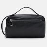 Компактная мужская сумка из натуральной кожи черного цвета Borsa Leather 104537 modnotak фото - 2