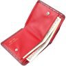 Червоний жіночий гаманець невеликого розміру з натуральної шкіри з тисненням під крокодила KARYA (2421123) - 5