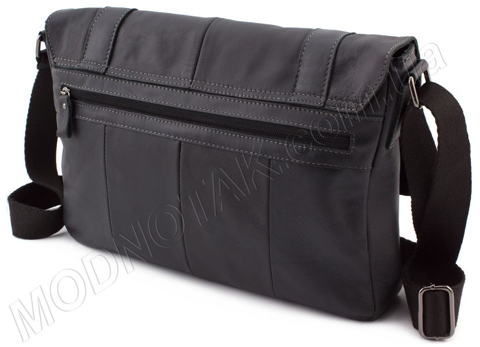 Стильная сумка-мессенджер черного цвета KLEVENT (11533)